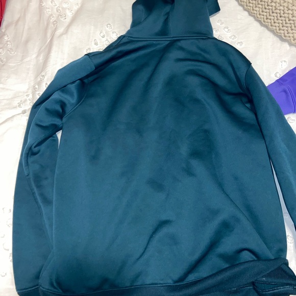 Women’s/Men’s Size Large Under Armor Long Sleeve Sweatshirt Greenish Blue Color - Picture 3 of 4